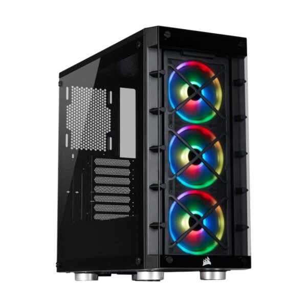 Corsair iCUE 465X RGB Tempered Glass Mid Tower ATX Case  Black